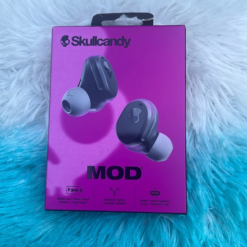 NEW- Skull Candy MOD In-Ear Black Earbuds